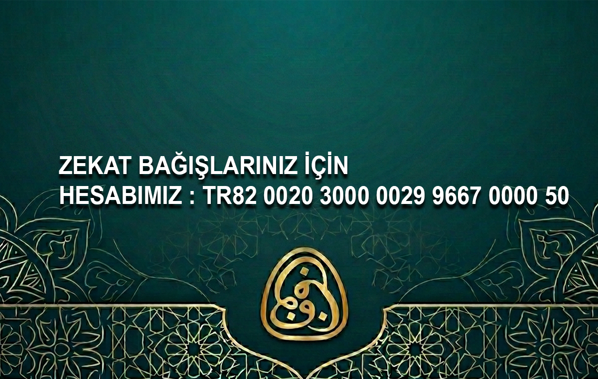 Zekat Bağışlarınız İçin