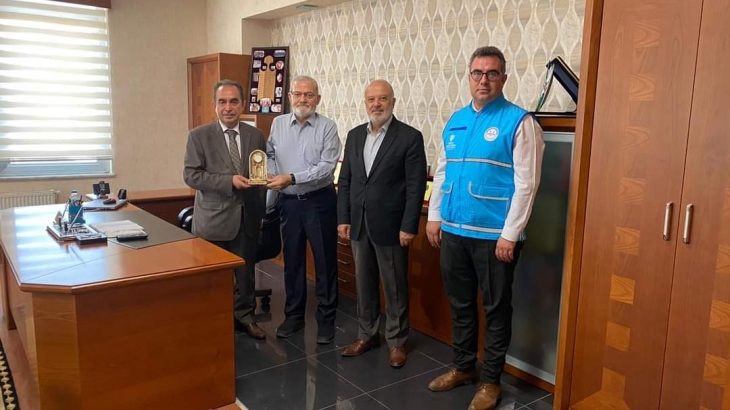 TÜRKİYE DİYANET VAKFI KONYA ŞUBESİ YÖNETİCİLERİ VAKFIMIZ BAŞKANI MUSTAFA YAYLA'YI ZİYARET ETTİLER.