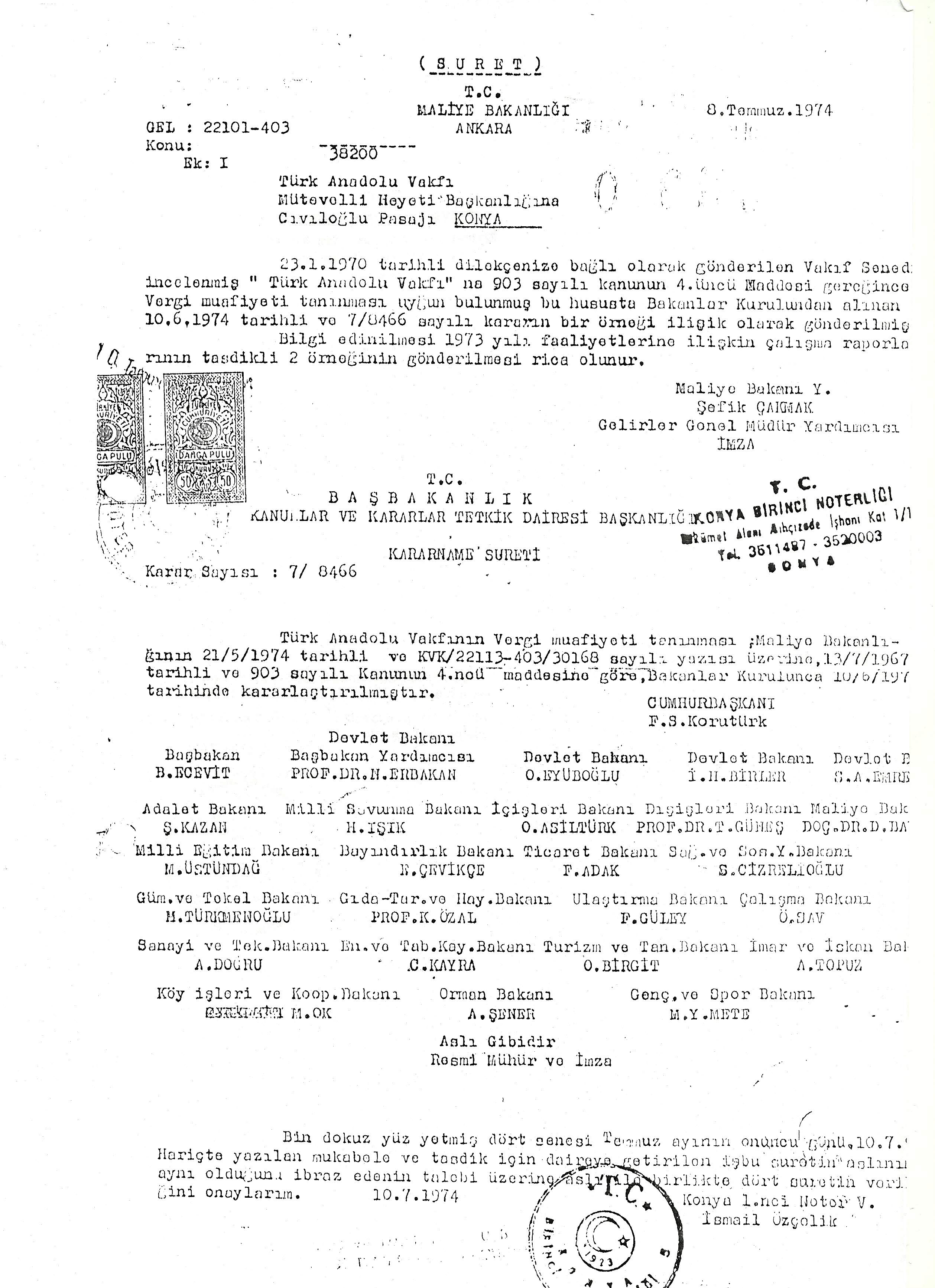 Vergi Muafiyet Belgemiz